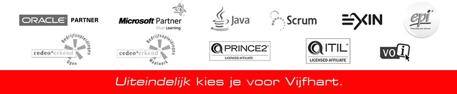 Vijfhart Oracle & Java Opleiding, Cursus, Training